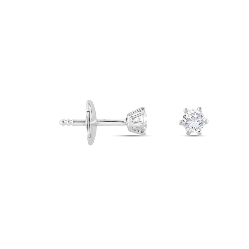 Damen Ohrstecker Weißgold 750 synthetischer Diamant 0,41ct Sonate  - Ohrstecker Damen | OROVIVO