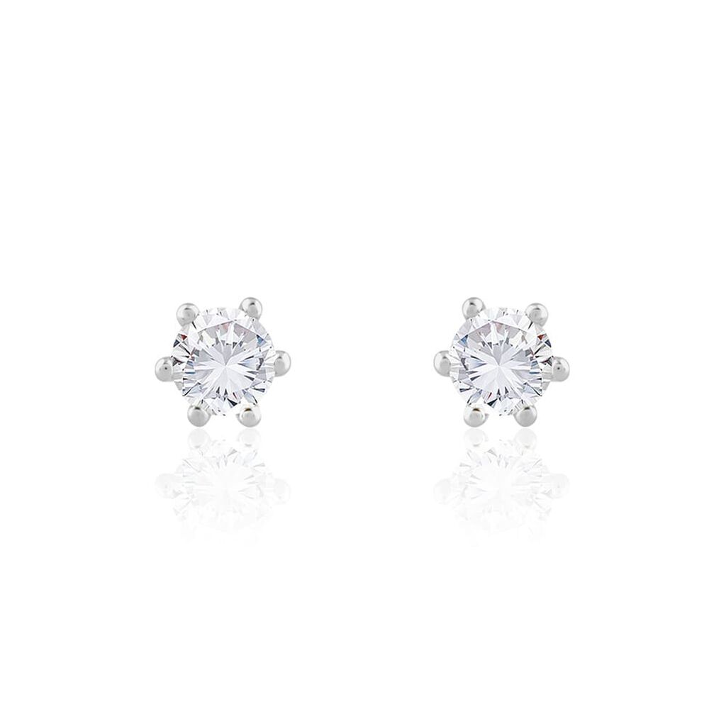 Damen Ohrstecker Weißgold 750 synthetischer Diamant 0,71ct Sonate  - Ohrstecker Damen | OROVIVO
