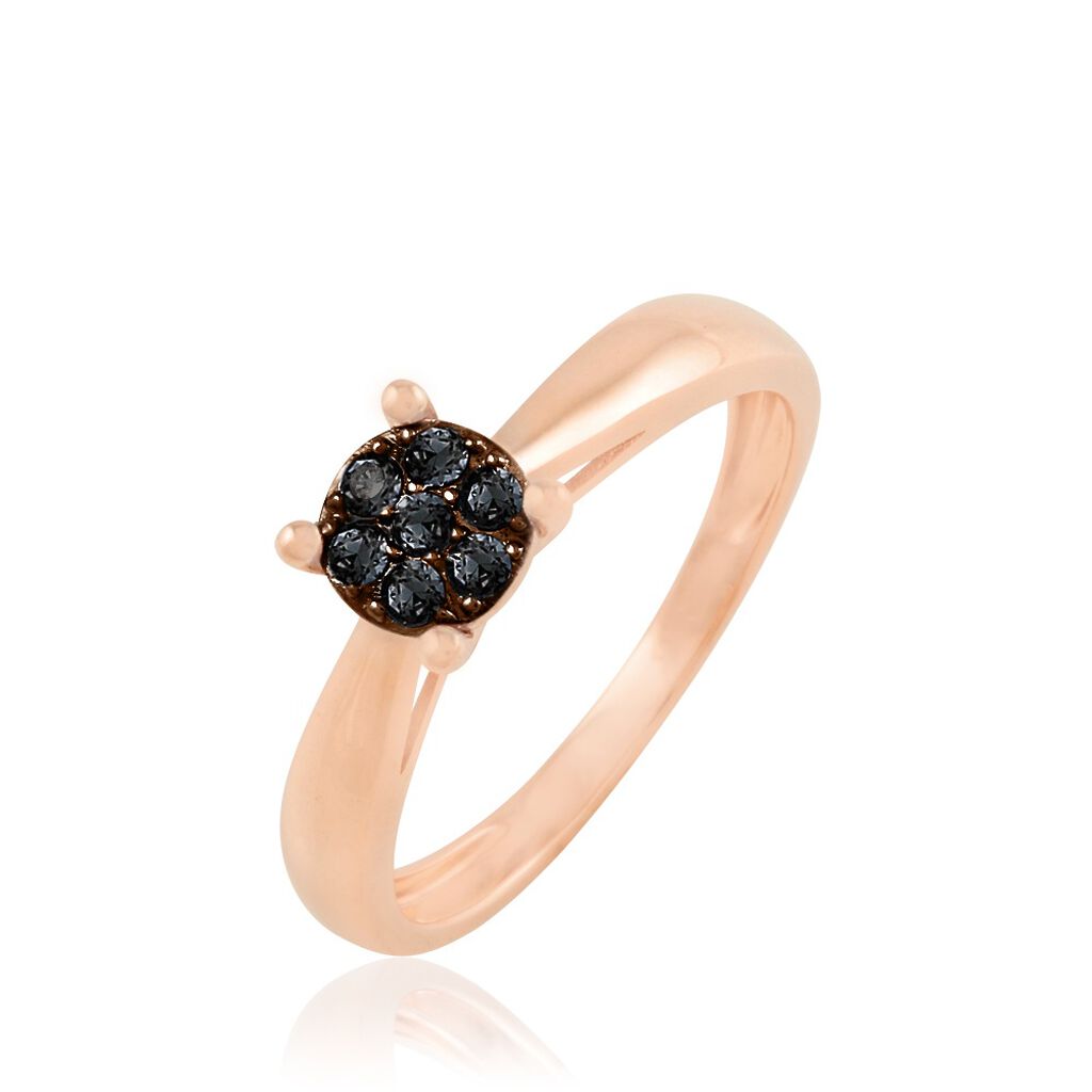 Bague Solitaire Collection Grace Or Rose Diamant - Spannringe Damen | OROVIVO