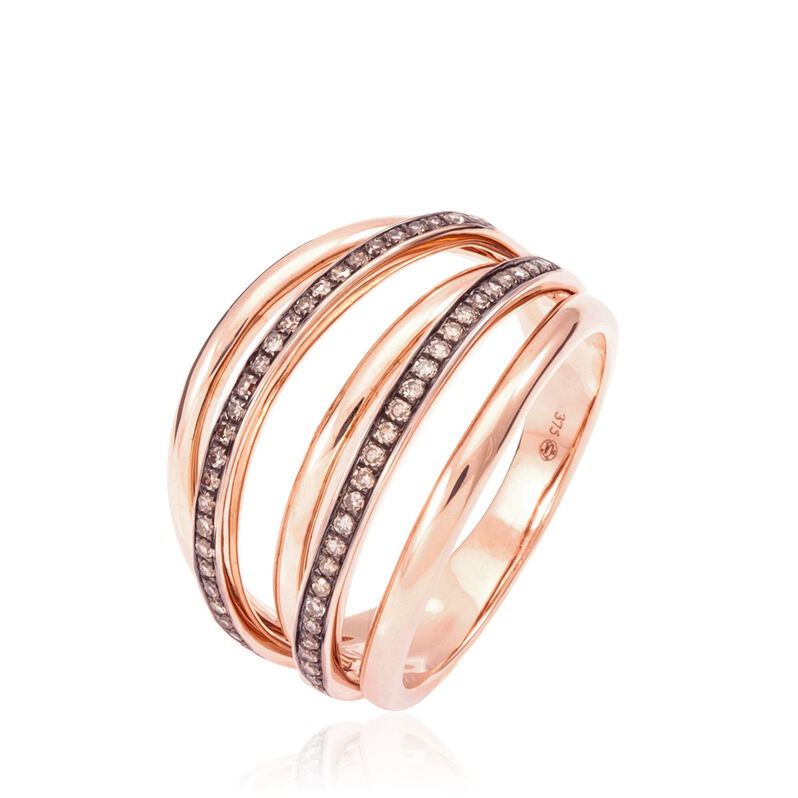 Bague Titiane Or Rose Diamant - Spannringe Damen | OROVIVO