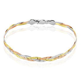 Damenarmband Silber 925 Tricolor  - Armketten Damen | OROVIVO