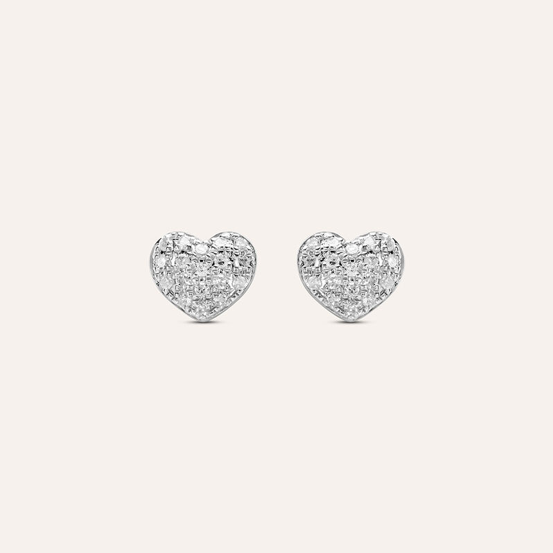 Orecchini Lobo Sophia Oro Bianco Diamante - Spannringe Damen | OROVIVO
