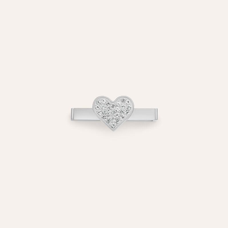 Charm in Acciaio Rosato con Cristalli Bianchi Compatibile con Stroili Smartwatch Square - Spannringe Damen | OROVIVO