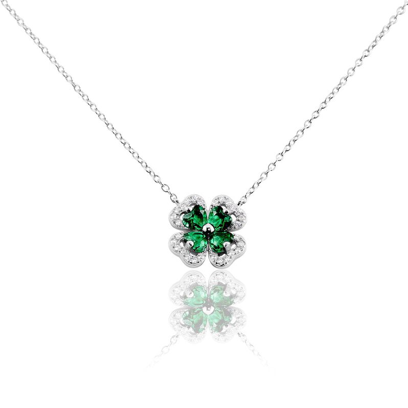 Collier Argent Weiss Deryn Verre Oxydes De Zirconium - Spannringe Damen | OROVIVO