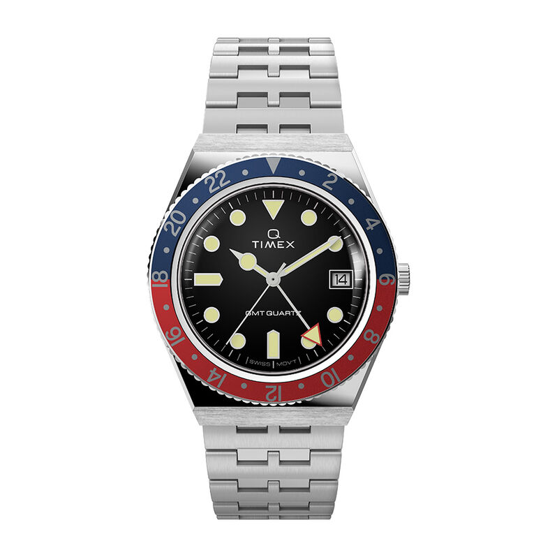 Orologio Al Quarzo Timex Q Diver Gmt Tw2v38000 - Spannringe Herren | OROVIVO