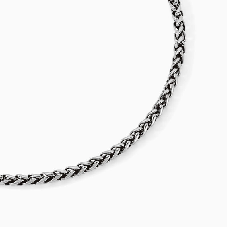 Collier Raph Maille Palmier Acier Gris - Spannringe Herren | OROVIVO