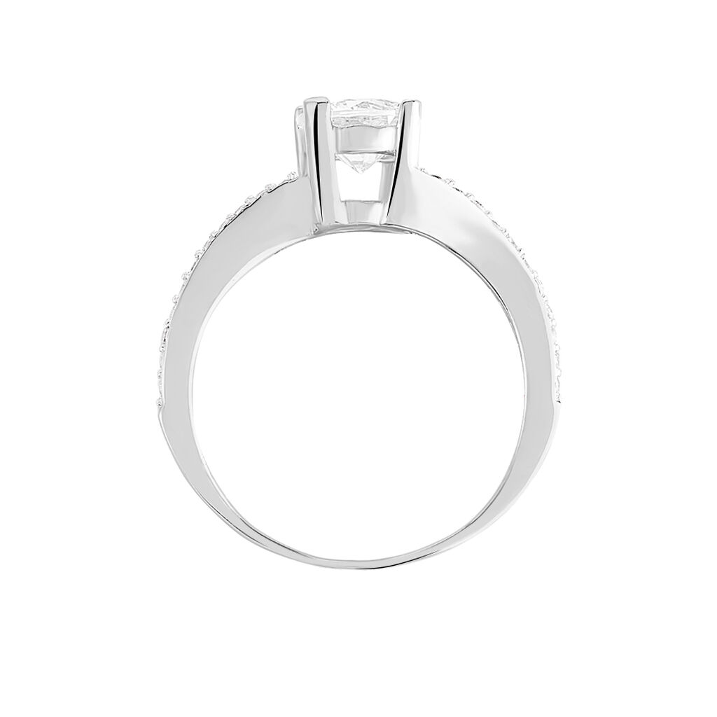 Damenring Silber 925 Zirkonia rhodiniert - Verlobungsringe Damen | OROVIVO