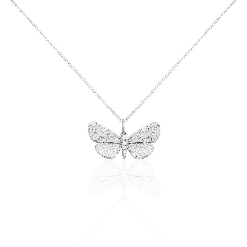 Damen Collier Silber 925 Zirkonia Schmetterling - Halsketten Damen | OROVIVO