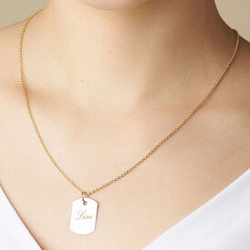 Kettenanhänger mit Gravur Gold 375 Bente - Personalisierte Geschenke Unisex | OROVIVO