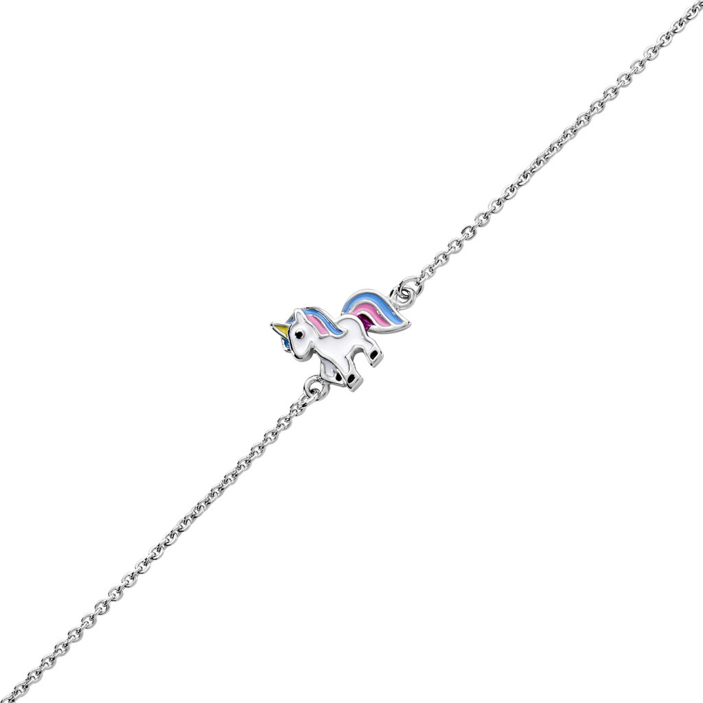 Kinder Armband Silber 925 Tiere Aadhya 1,7cm - Armbänder mit Anhänger Kinder | OROVIVO