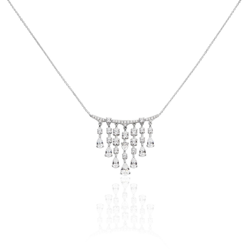 Collier Or Weiss Violette Riviere Oxydes - Spannringe Damen | OROVIVO