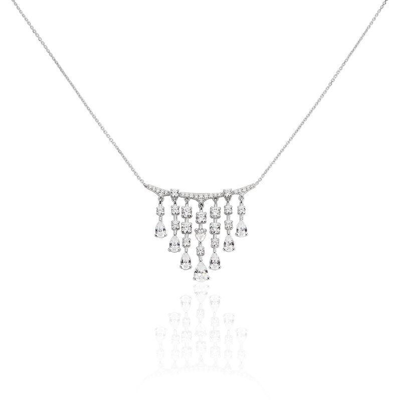 Collier Or Weiss Violette Riviere Oxydes - Spannringe Damen | OROVIVO