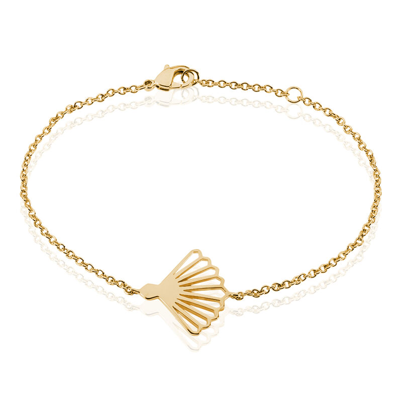 Bracelet Plaque Or Jaune Forme Eventail - Spannringe Damen | OROVIVO