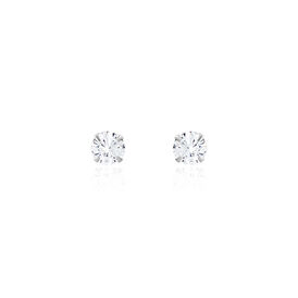 Damen Ohrstecker Silber 925 Zirkonia 4mm - Ohrstecker Damen | OROVIVO