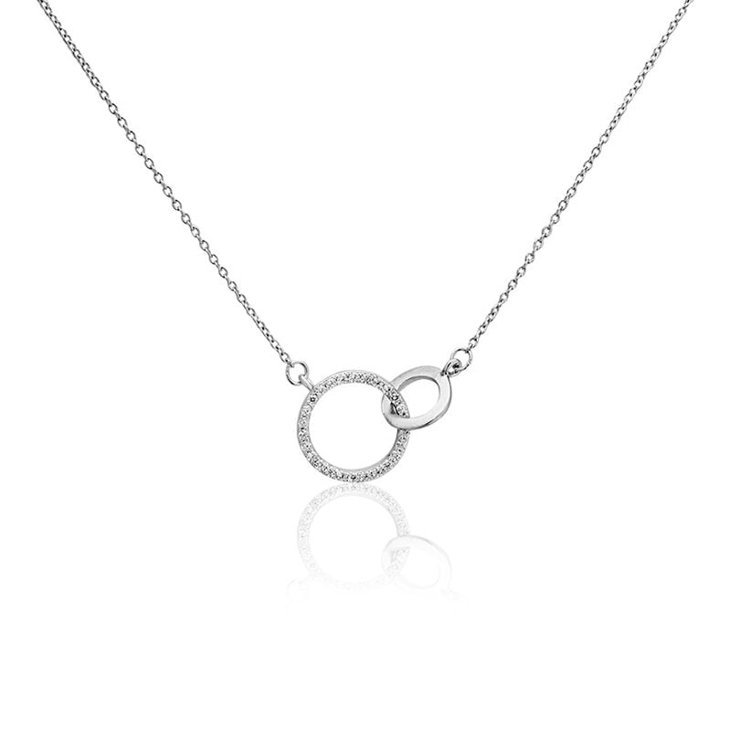 Collier Dita Argent Blanc Oxyde De Zirconium - Spannringe Damen | OROVIVO
