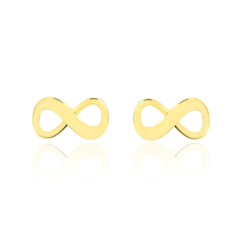 ANNIE-FRANCOISE IN Damen Ohrstecker Gold 375 (9 Karat) Unendlichkeit - Ohrstecker Damen | OROVIVO