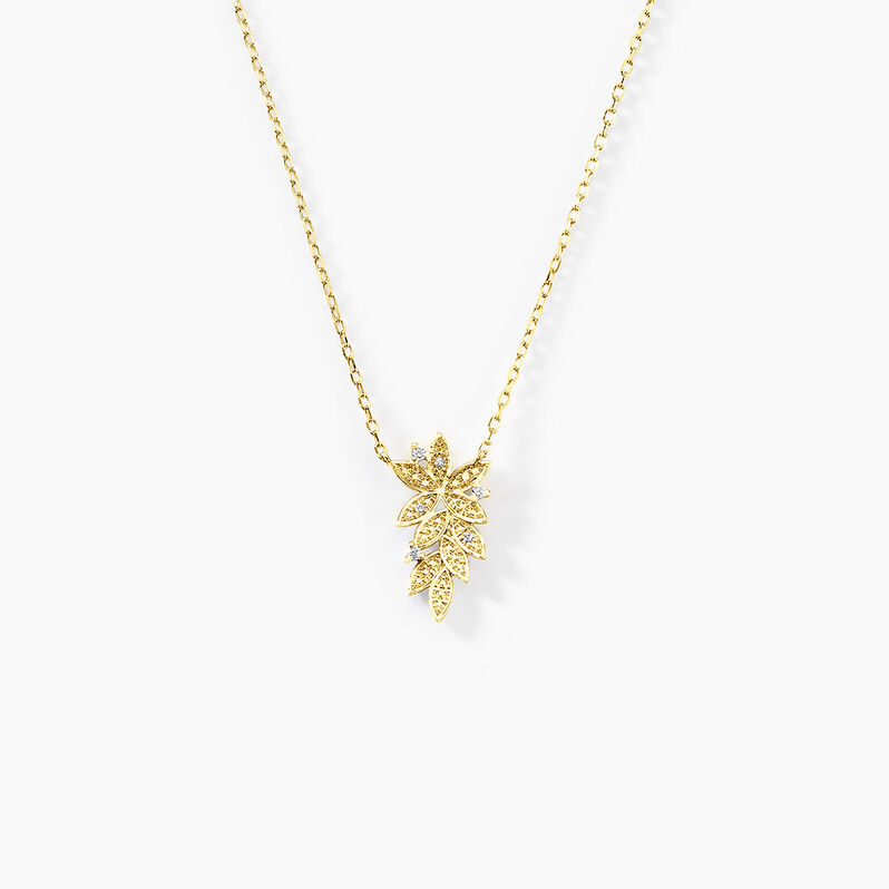 Collier Cezar Or Jaune Diamant - Spannringe Damen | OROVIVO