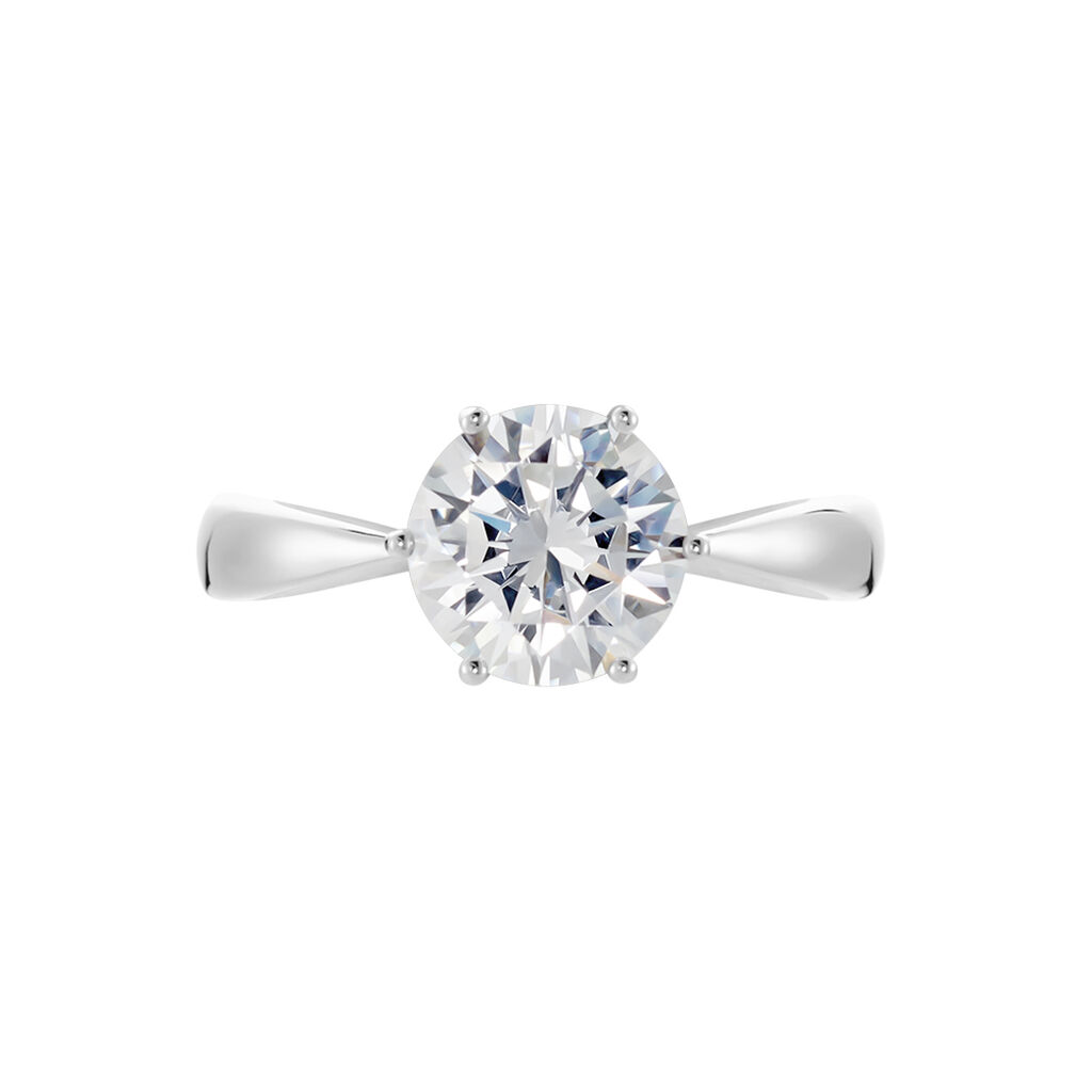 MARIETA Damen Ring Silber 925 Zirkonia Wei&szlig; 2,98 ct B 2,2 mm