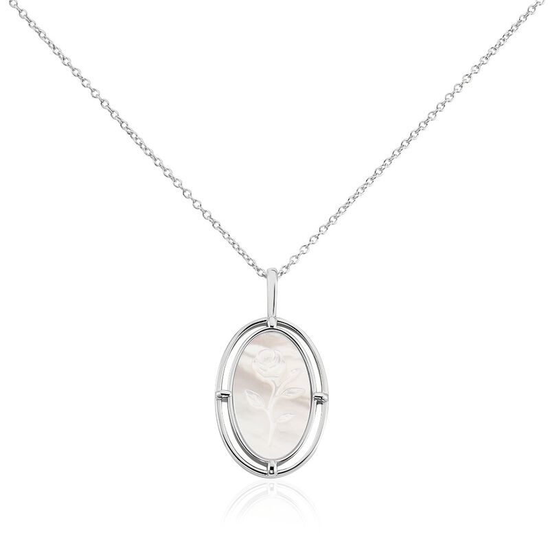 Collier Lilibeth Argent Weiss Nacre - Spannringe Damen | OROVIVO