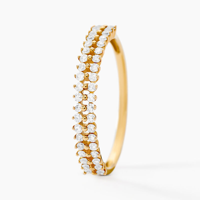 Alliance Epiphany Or Jaune Diamant Synthétique - Spannringe Damen | OROVIVO