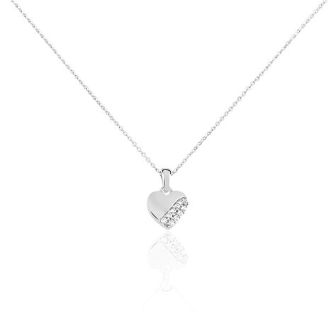 Kinder Halskette Silber 925 Zirkonia Herz - Halsketten Kinder | OROVIVO