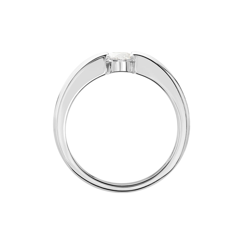 Orchestra Damen Ring Wei&szlig;gold 750 (18 Karat) Synthetischer Diamant Wei&szlig; 0,26 ct