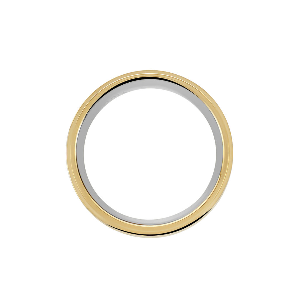 Damen Ring Titan Bicolor Diamant 0,02ct Sidania  - Ringe mit Stein Damen | OROVIVO