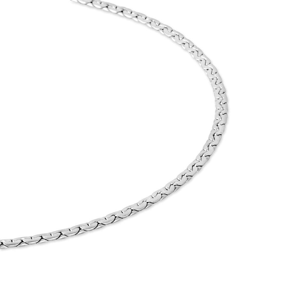 Collier Ivy Maille Haricot Or Blanc - Spannringe Damen | OROVIVO