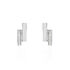 CECILE 1 Damen Ohrstecker Weißgold 375 (9 Karat) Diamant Weiß 0,07 ct Balken