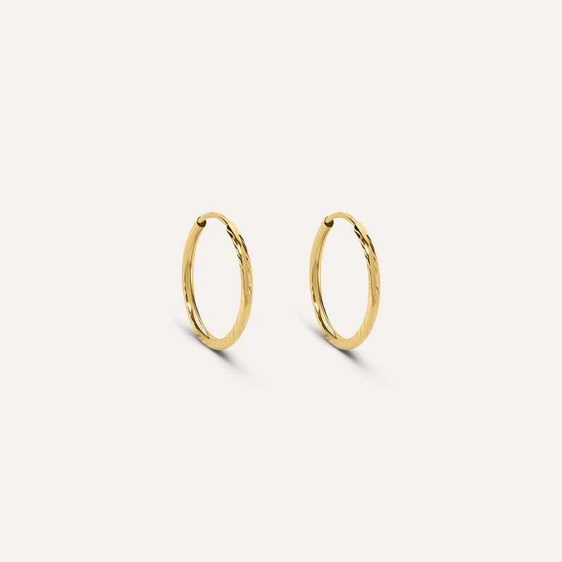 Orecchini A Cerchio Toujours Oro Giallo - Spannringe Damen | OROVIVO