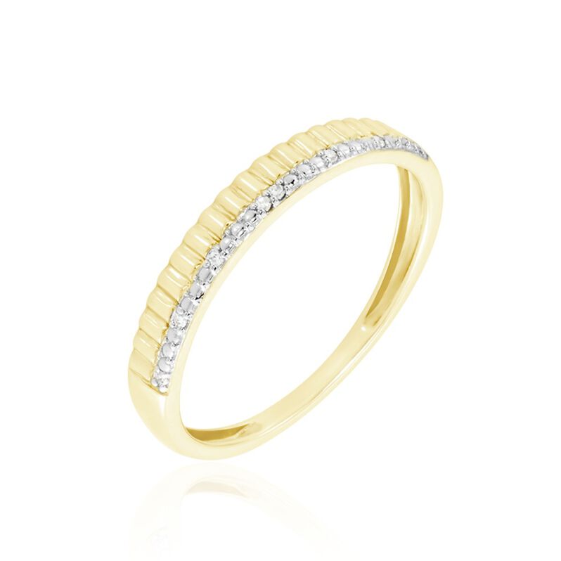 Alliance Or Jaune Adah Diamants - Spannringe Damen | OROVIVO