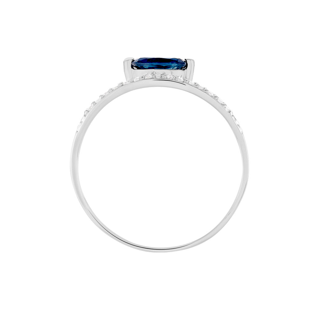 Damen Ring Weißgold 375 Saphir 0,58ct Alexa  - Hochzeitsringe Damen | OROVIVO