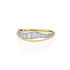 RETA Damen Ring Gold Bicolor Gold/Silber 375 (9 Karat) Andere Steine Weiß