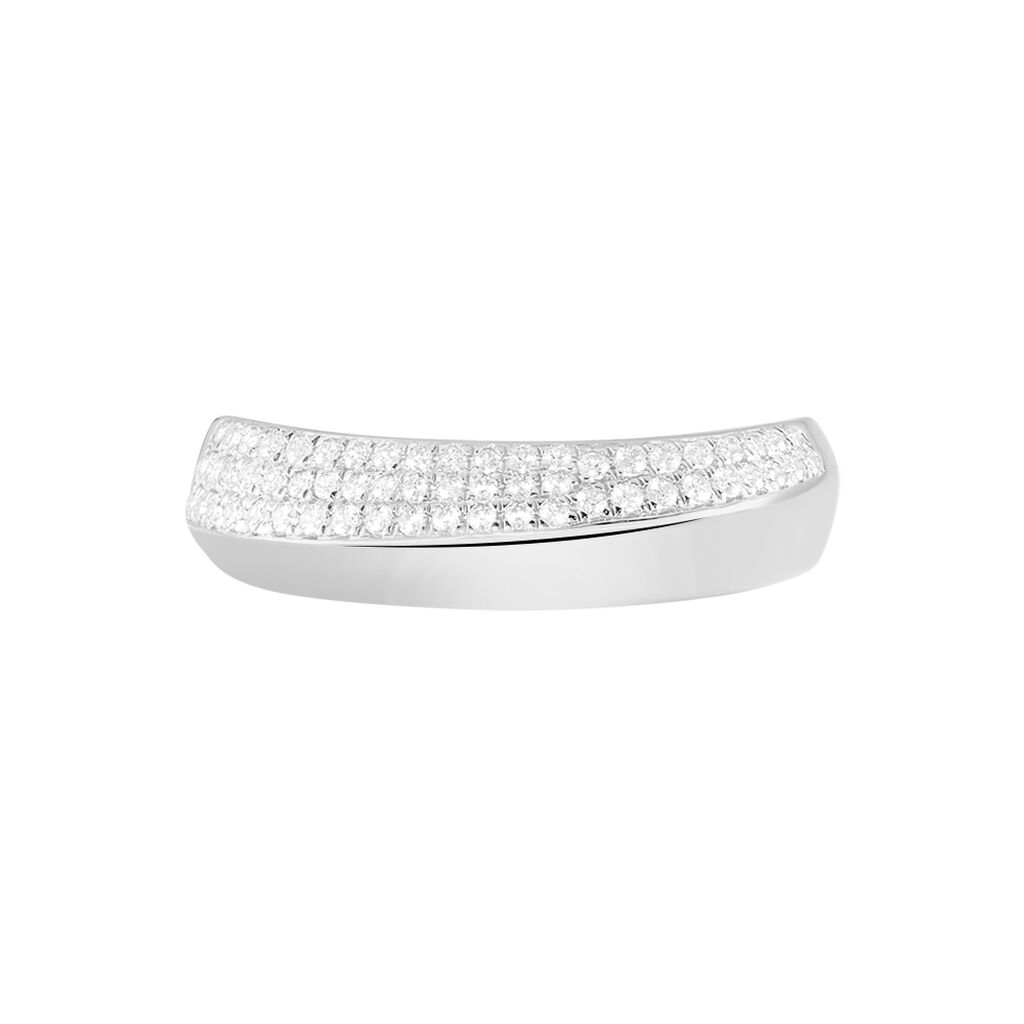 Damen Ring Weißgold 375 Zirkonia Elie  - Ringe mit Stein Damen | OROVIVO