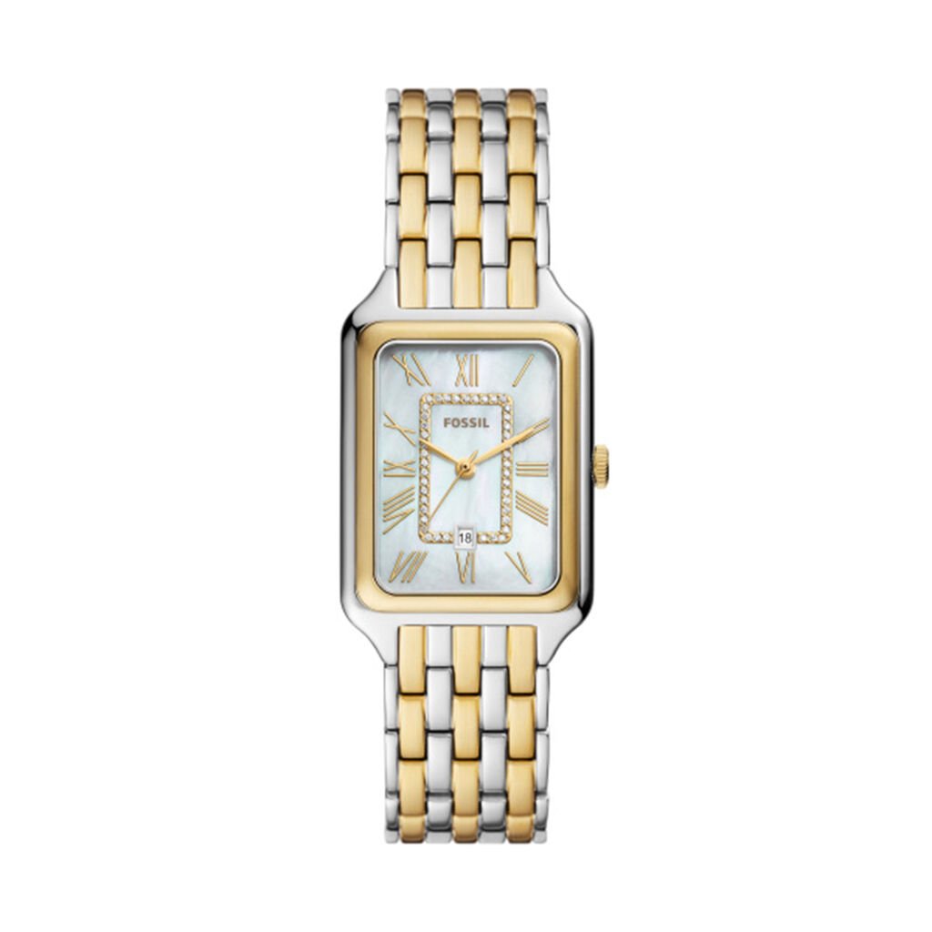 FOSSIL Damenuhr Women Uhr Square Dial ES5305 Quarz, Uhr ohne Stein