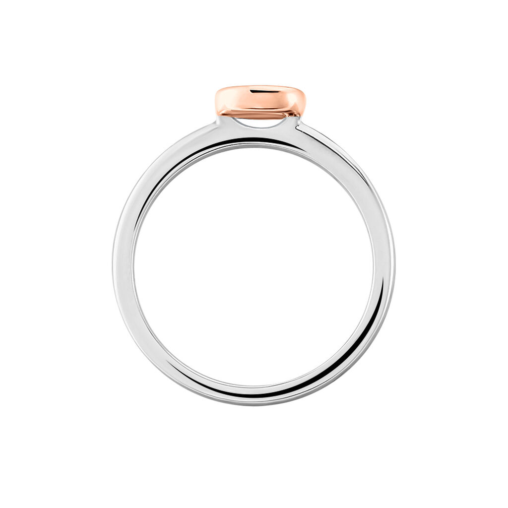 Damen Ring Gold Bicolor 375 Diamant 0,08ct Sata  - Ringe mit Stein Damen | OROVIVO