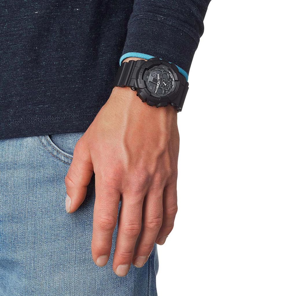 Casio G-SHOCK Herrenuhr GA-100-1A1ER Quarz Digital - Armbanduhren Herren | OROVIVO