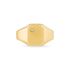 CARREE 01 Herren Siegelring Gold 375 (9 Karat) Zirkonia Wei&szlig; 0,01 ct Viereck