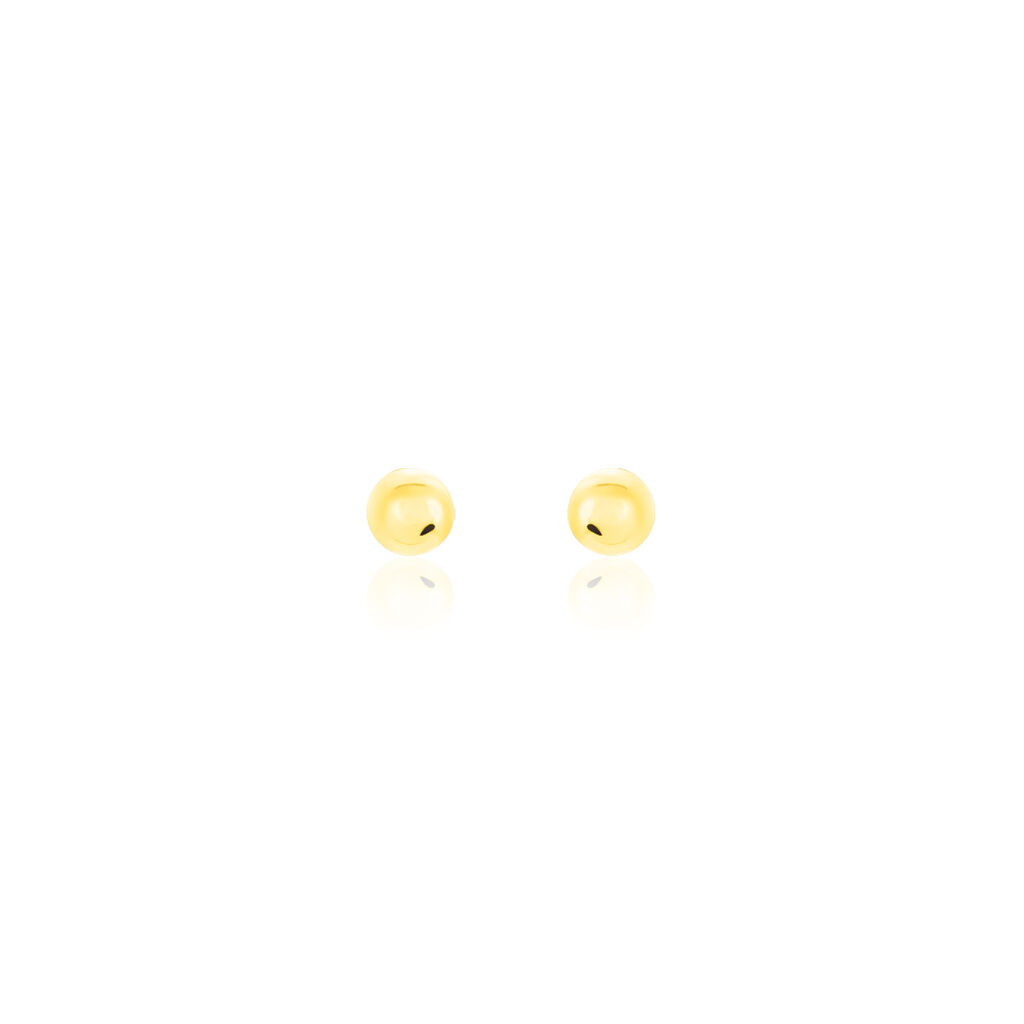 Damen Ohrstecker Gold 333 Kugel 3mm, Ohrstecker ohne Stein