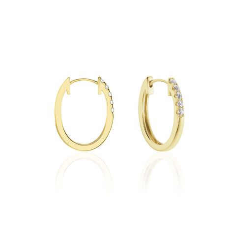 Damen Creolen Gold 750 Diamant Celin  - Creolen Damen | OROVIVO