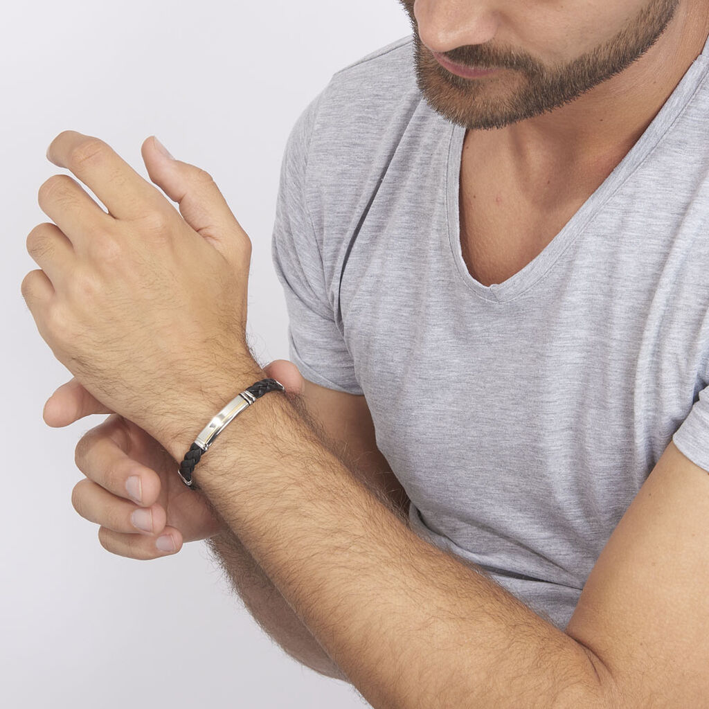 Bracelet Acier Et Or - Spannringe Herren | OROVIVO