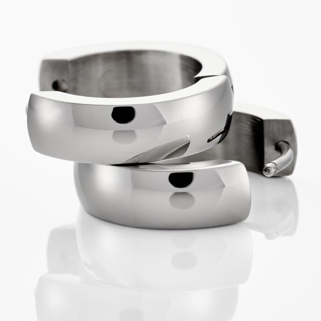 LYRIC Unisex Creolen Titan B 5 mm