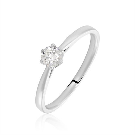 Solitärring Weißgold 750 Diamant 0,26ct Monopoli - Verlobungsringe Damen | OROVIVO