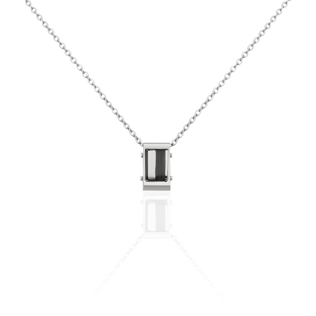 Herren Halskette Edelstahl Schwarz  - Halsketten Herren | OROVIVO