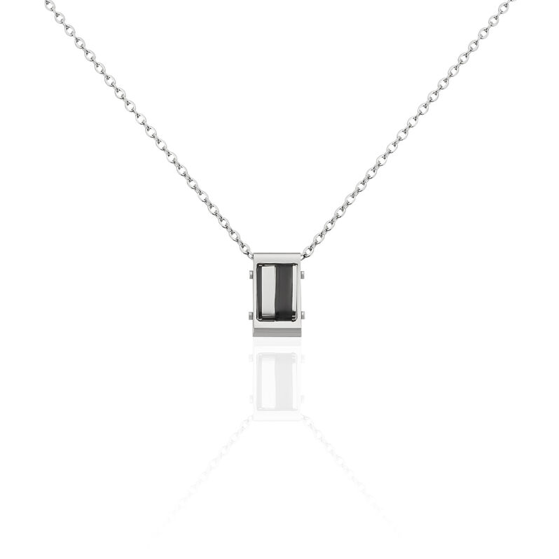 Herren Halskette Edelstahl Schwarz  - Halsketten Herren | OROVIVO