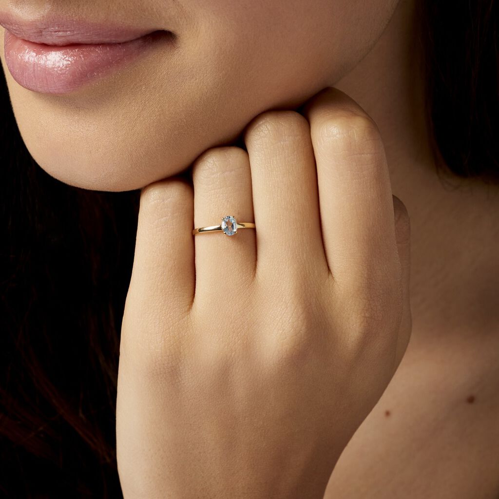 Bague Or Jaune Lily Topaze - Spannringe Damen | OROVIVO