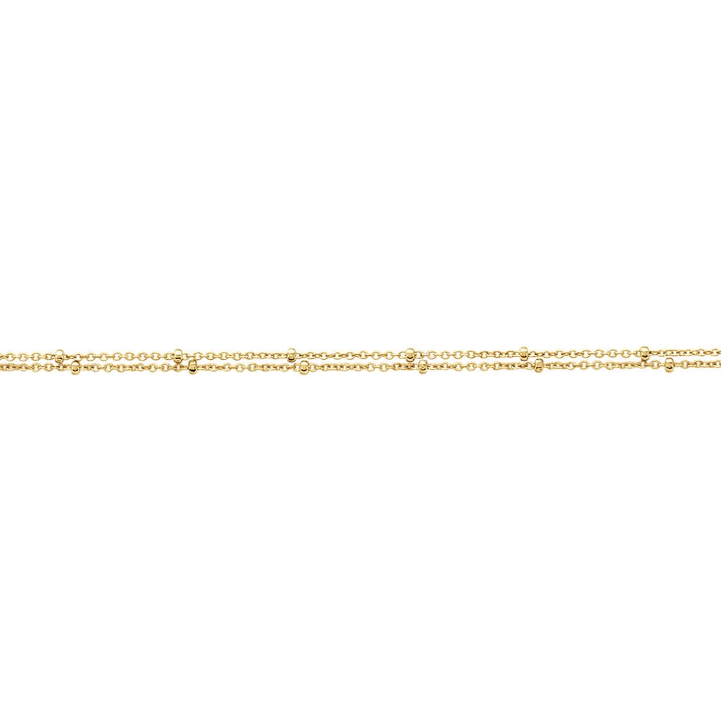 Damen Fußkettchen Gold 375 Kugeln - Sommerschmuck Damen | OROVIVO