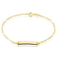 ID Armband Gold 375 Figaro