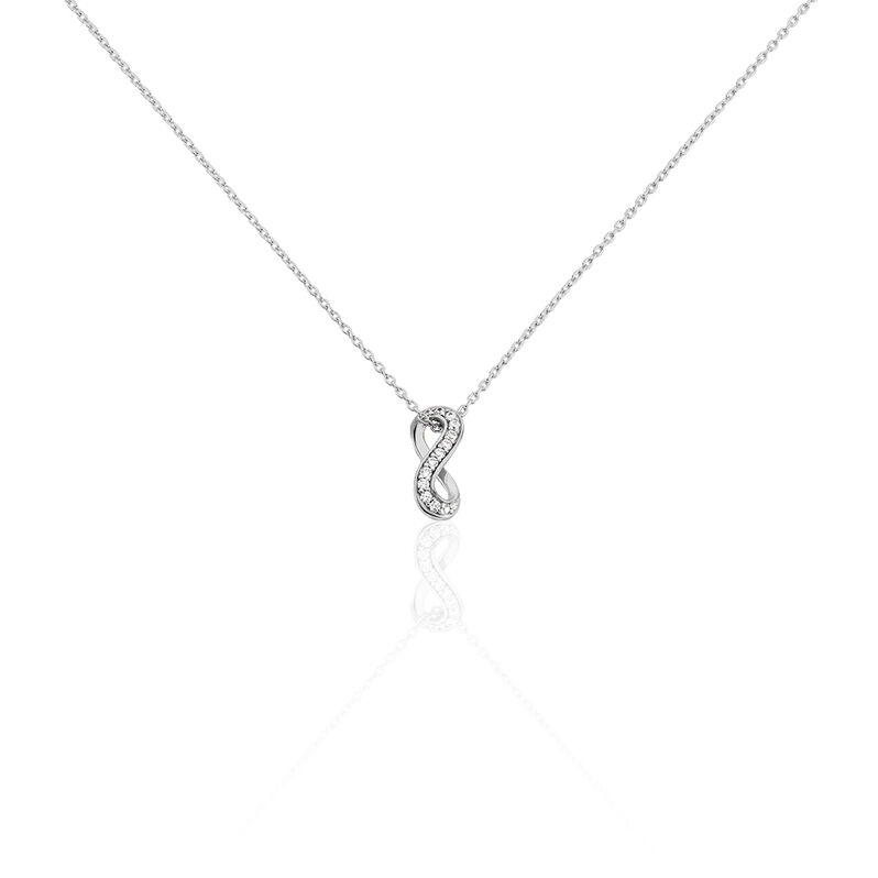 Damen Halskette Silber 925 Zirkonia Infinity - Halsketten Damen | OROVIVO