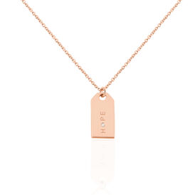 Damen Halskette Silber 925 Rosé Vergoldet Diamant - Ketten mit Anhänger Damen | OROVIVO